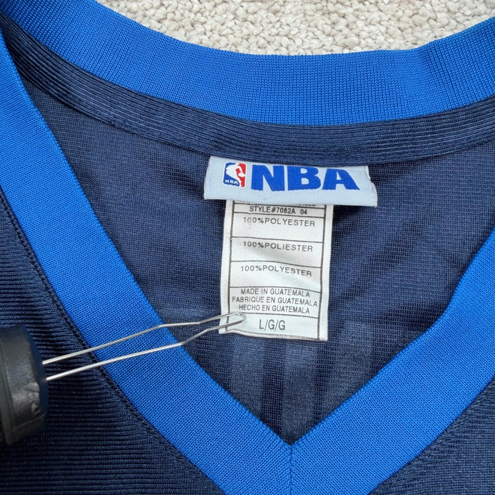 NBA Mens Large Basketball Jersey Navy Dallas Mavericks Dirk Nowitzki 41 - Picture 3 of 6